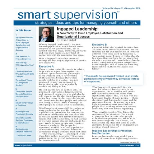 Ingaged Leadership- A New Way to Build Employee Satisfaction and Organization...