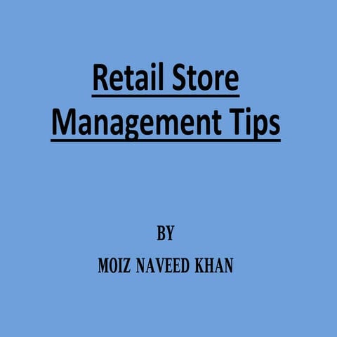 15 Tips to Fine-tune Retail Store Management