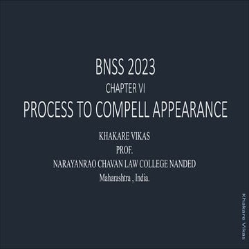Bhartiya Nagri Surksha Sanhita 2023 BNSS process to compel appearance .pdf