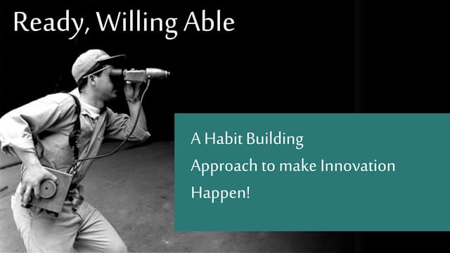 CYCLES course: Bonus lecture "Building Innovation Habits"