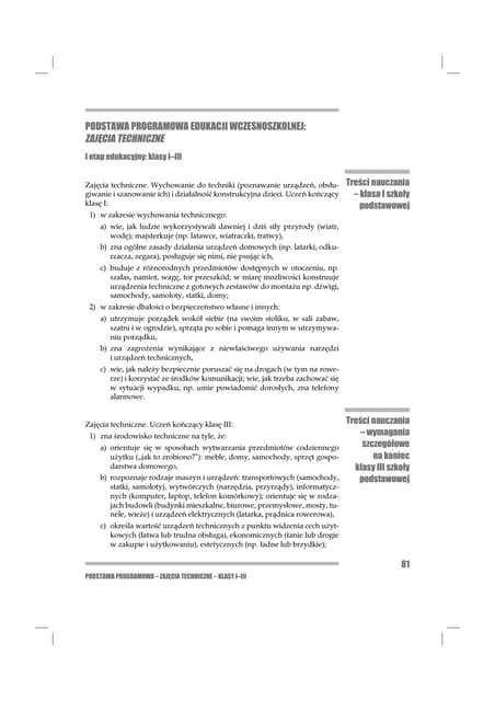 Technika: Do gimnazjum włącznie. | PDF