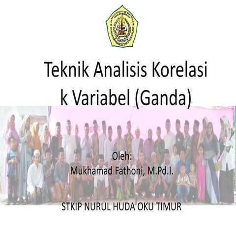 teknik analisis korelasi tiga variabel