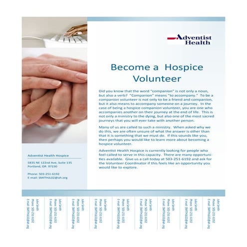 volunteer recruitment flyer | PDF