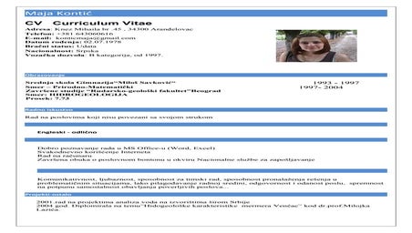 Cv makedonski | PDF