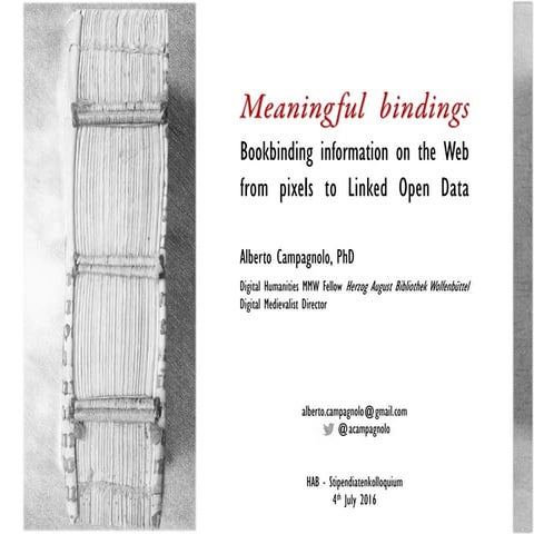 3D Visualization of Historical Bookbinding Structures | PPTX