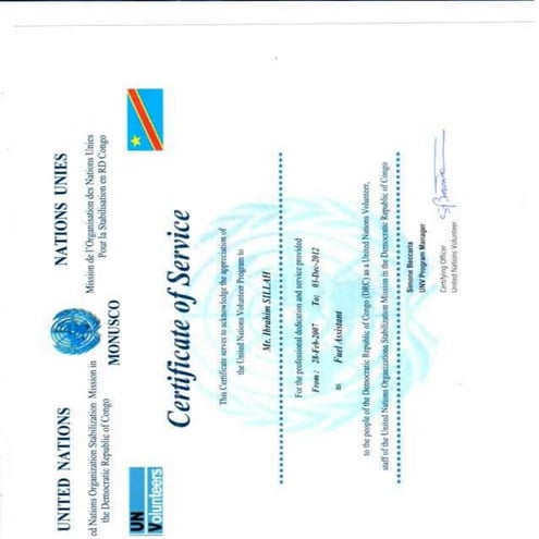 Certificate of service-Fuel Assistant