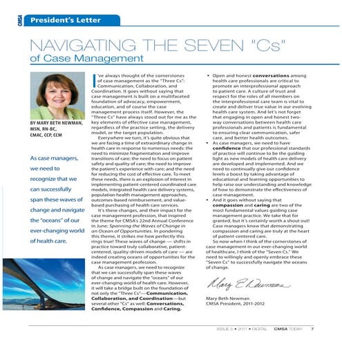 The 7 C's of Case Management | PDF