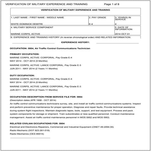 Community College of the Air Force Transcript | PDF