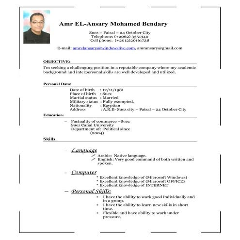 CV NAGLAA | PDF