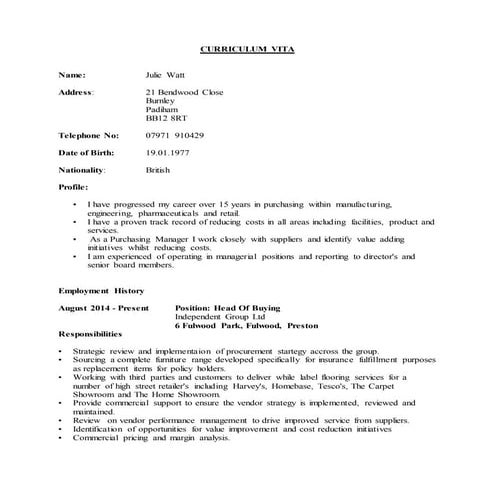 CV211 | PDF