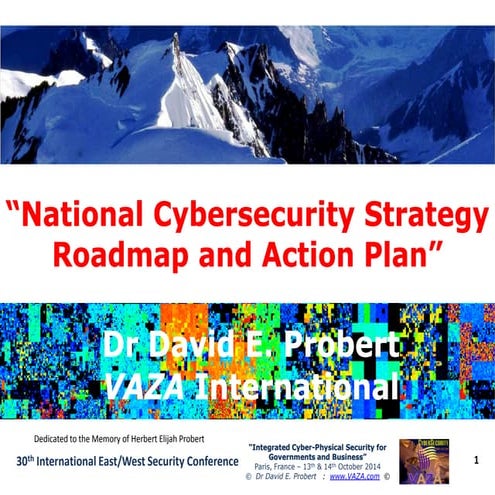 National Cybersecurity - Roadmap and Action Plan