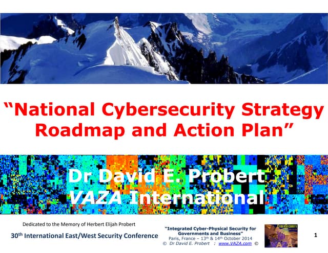National Cybersecurity - Roadmap and Action Plan