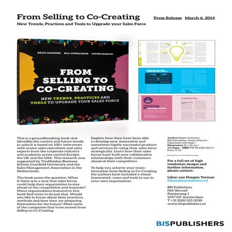 From Selling to Co-Creating Press Release