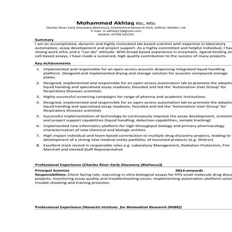 CV_Mohammed Akhlaq