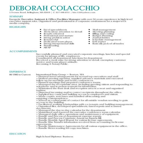 Deborah Colacchio Resume 1-2