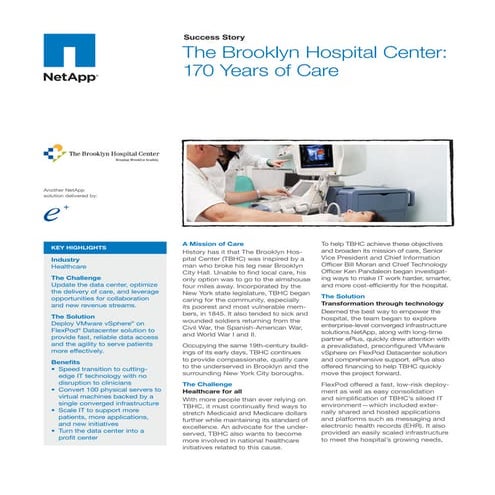 Brooklyn Hospital_Success Story