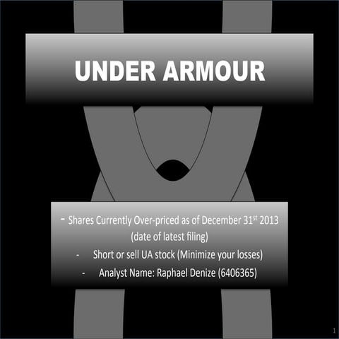 UA Equity Valuation Examination (Sample Project)