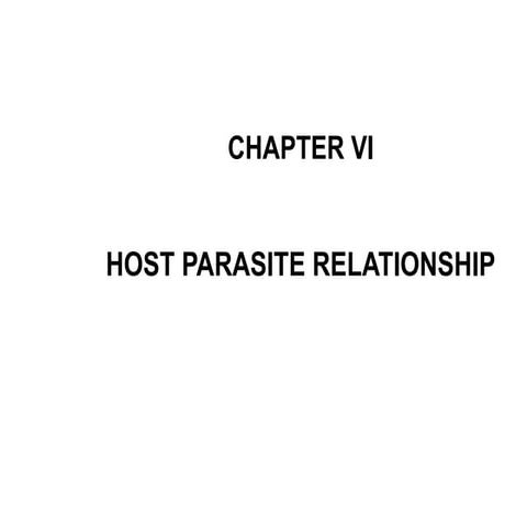 6 Chapter VI Host Parasite Relationship.ppt