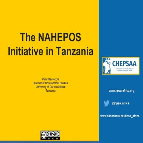 CHEPSAA final networking meeting: Tanzania - networking around HPSR+A researc...