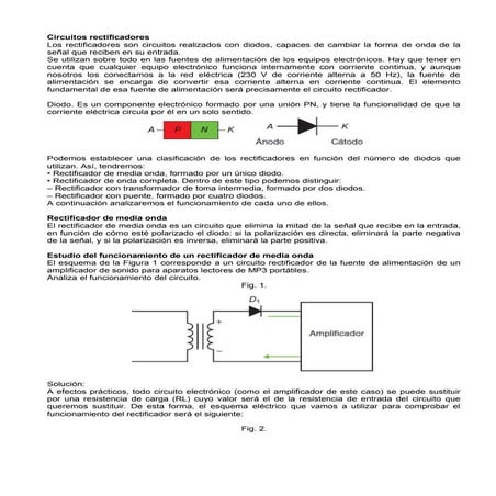 Circuitos rectificadores