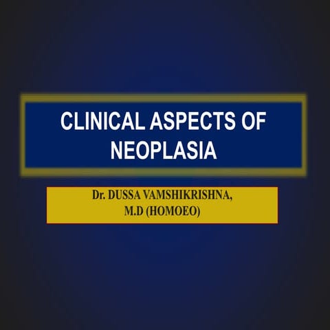 clinical aspects of neoplasia