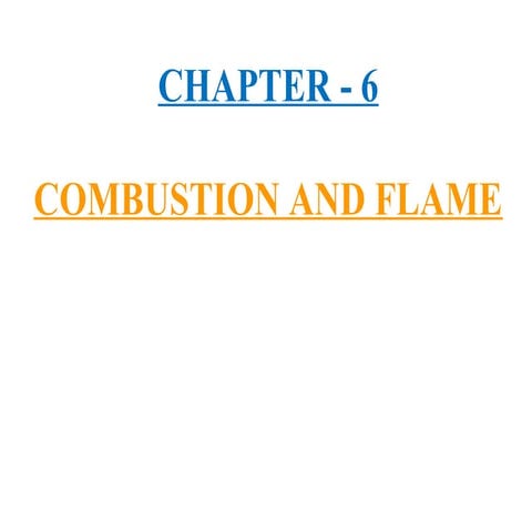combustion and flame