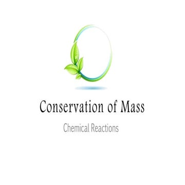 Conservation of Mass