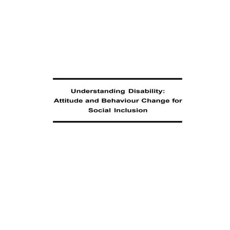 Understanding Disability- Report