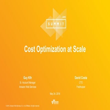 Guy.Kfir - Cost Optimization at Scale - NL Summit 2016