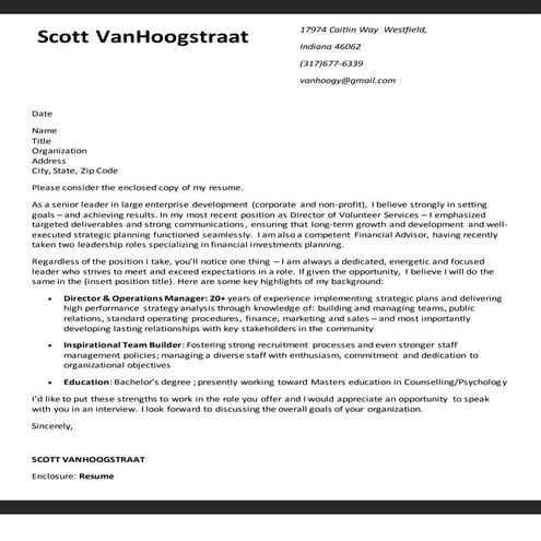 CL Cover Letter | DOCX