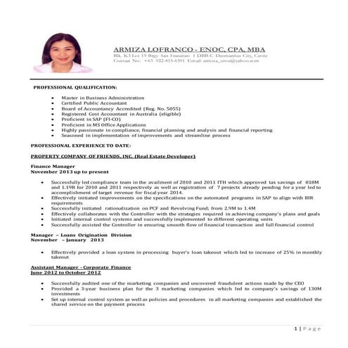 ARMIZA LOFRANCO-ENOC_RESUME