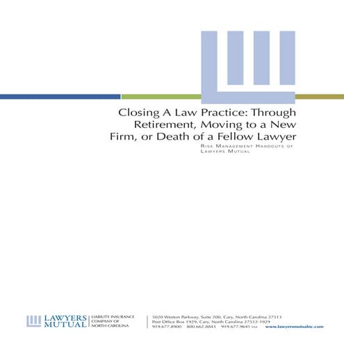 File closing, retention and destruction procedure for law firms | DOCX