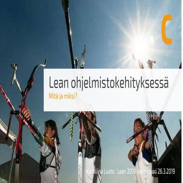 Lean ohjelmistokehityksessä