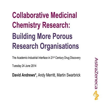 Collaborative Medicinal Chemistry Research