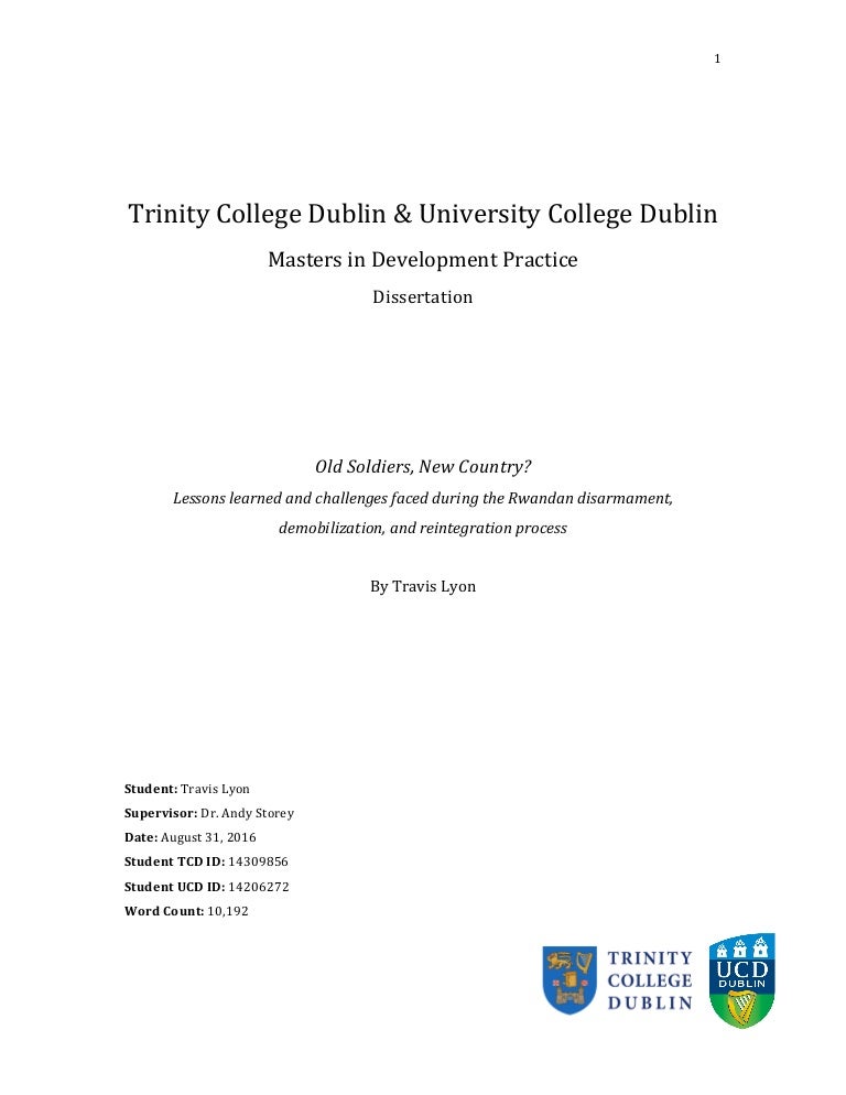Ucd phd thesis