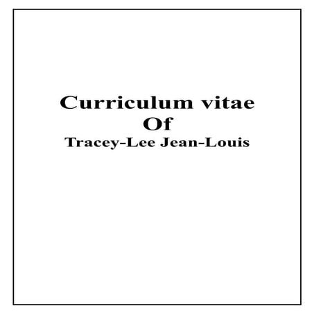 Tracey CV