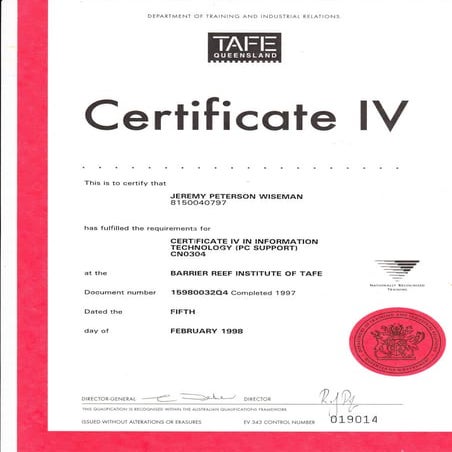 Certificate IV