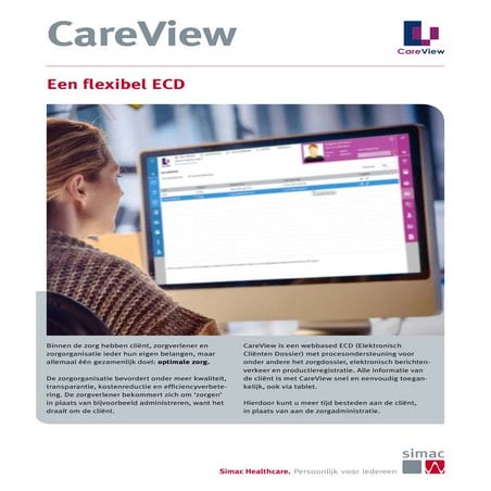 Simac Healthcare CareView productfolder