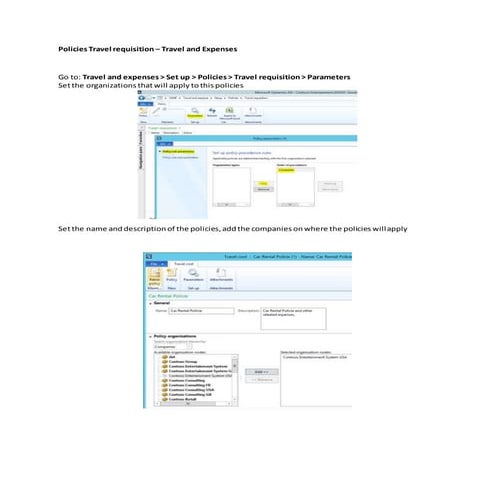 Policies Travel requisition – Travel and Expenses | DOCX