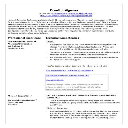 Dondi J Vigesaa Resume Latest