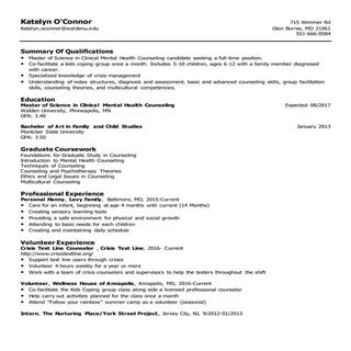 MHC RESUME