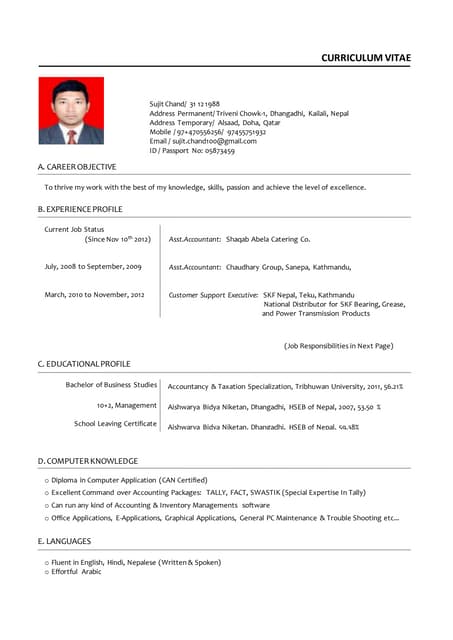 sujit resume