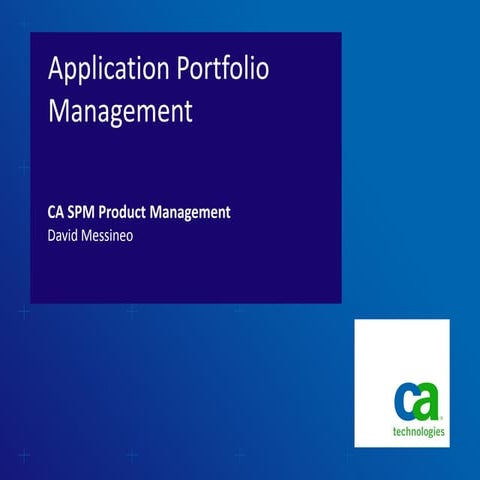 CA PPM Rationalizaiton