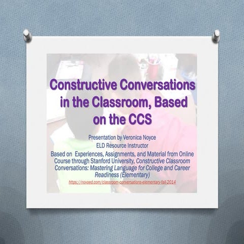 Constructive Conversations