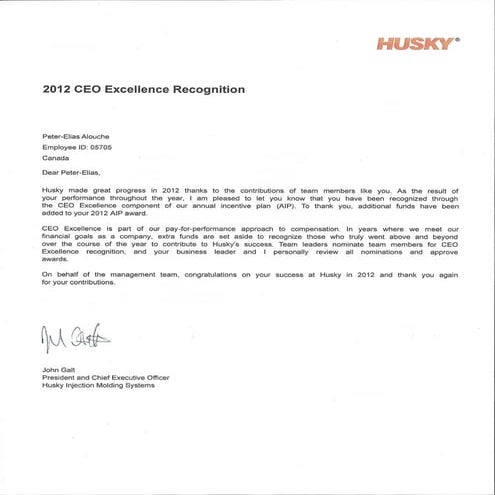 2012 CEO Excellence Award | PDF