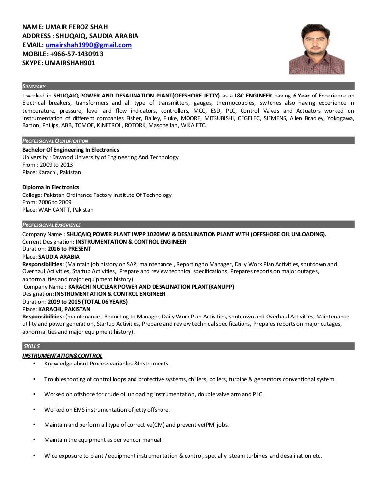 instrumentation engineer