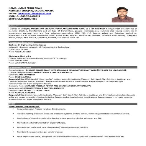 instrumentation engineer
