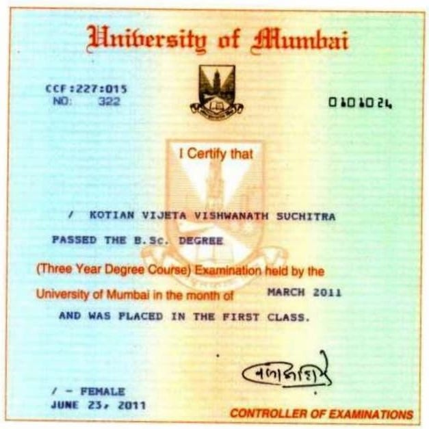 Degree Certificate | PDF