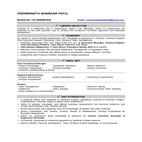 Resume - Vishwanath Patil
