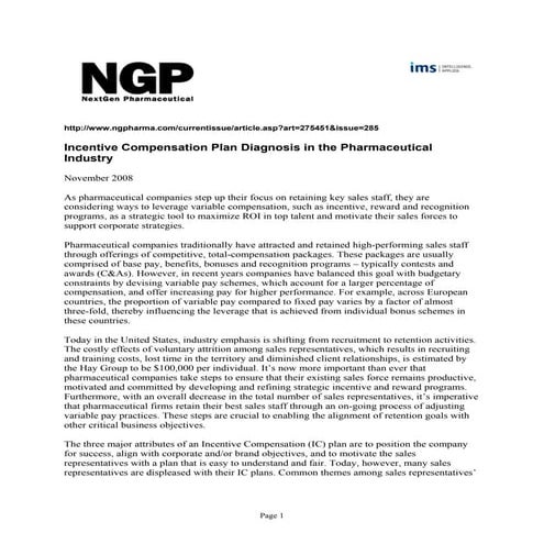 Pharma Sales Crediting: Incentives for Accurate & Compliant Processes | PDF